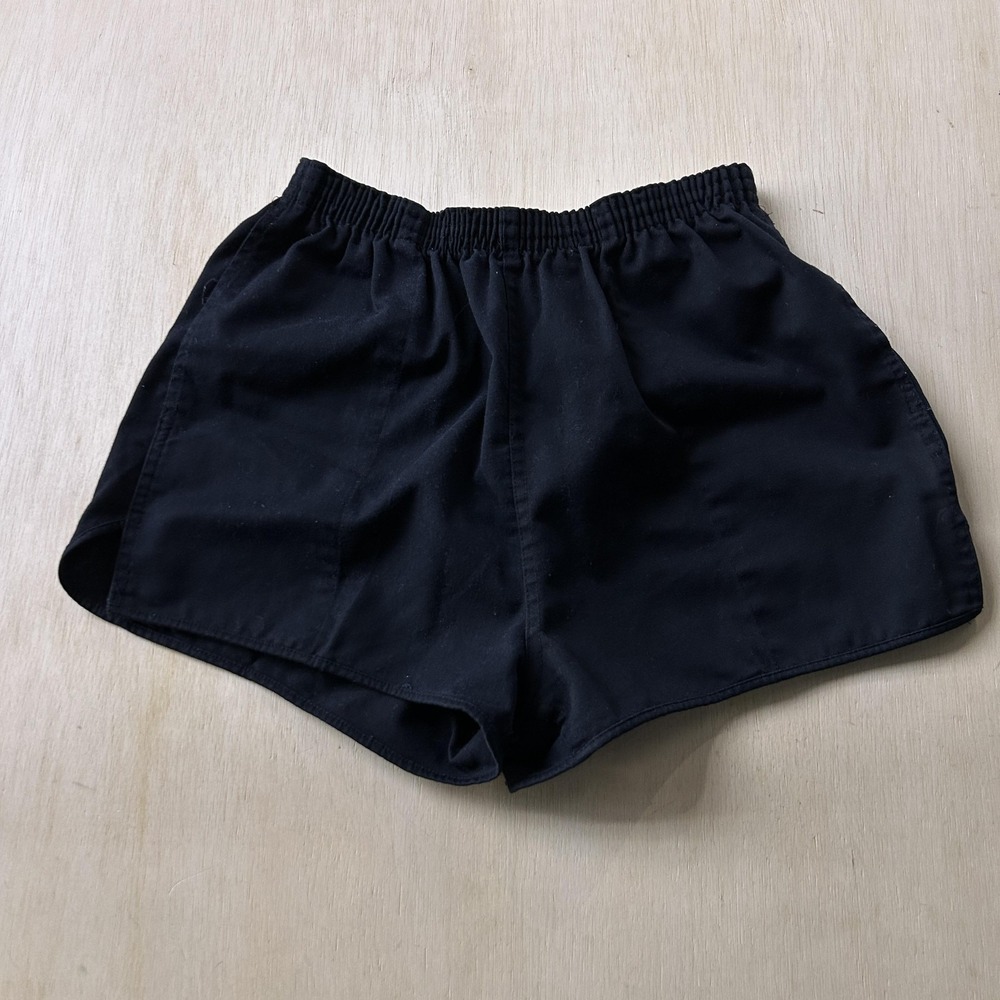 Vintage Rene De Sweat France Shorts Womens Large Black Cotton Athletic Summer